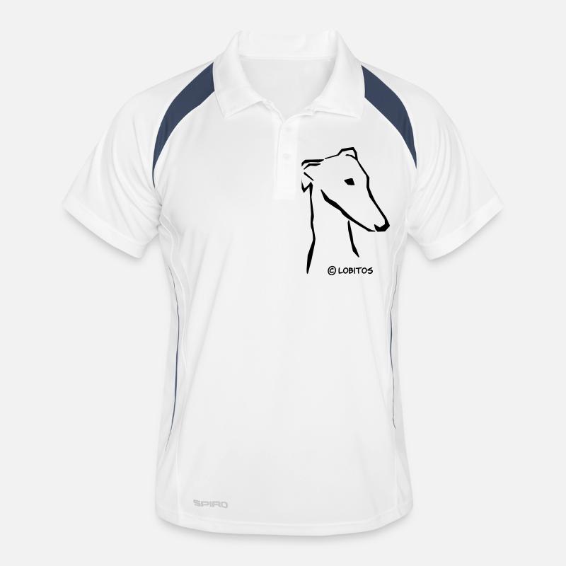 Greyhound head Men's Polo breathable