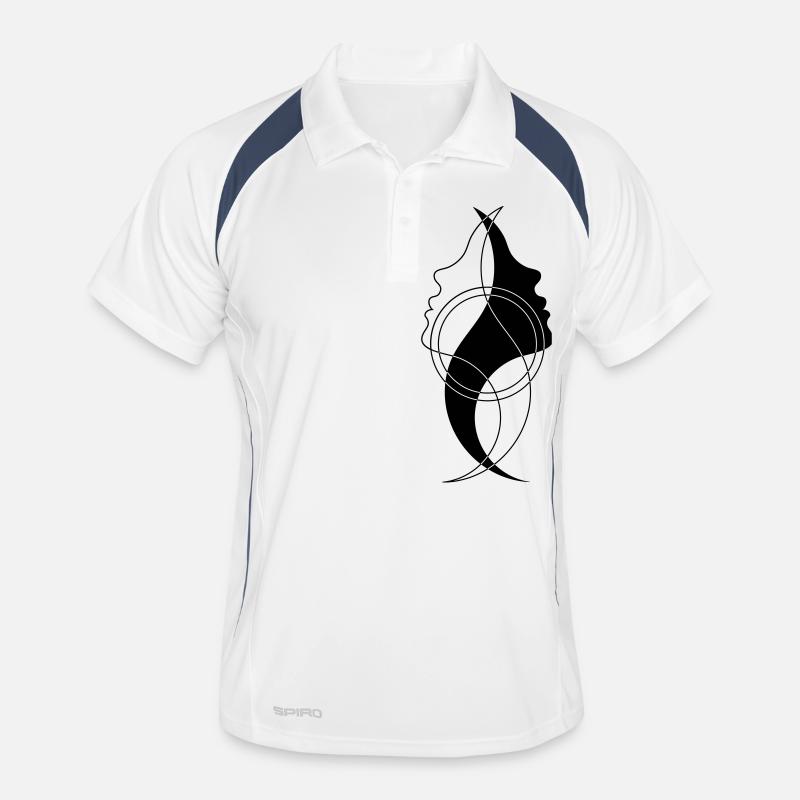 Face - Abstract Face Men's Polo breathable