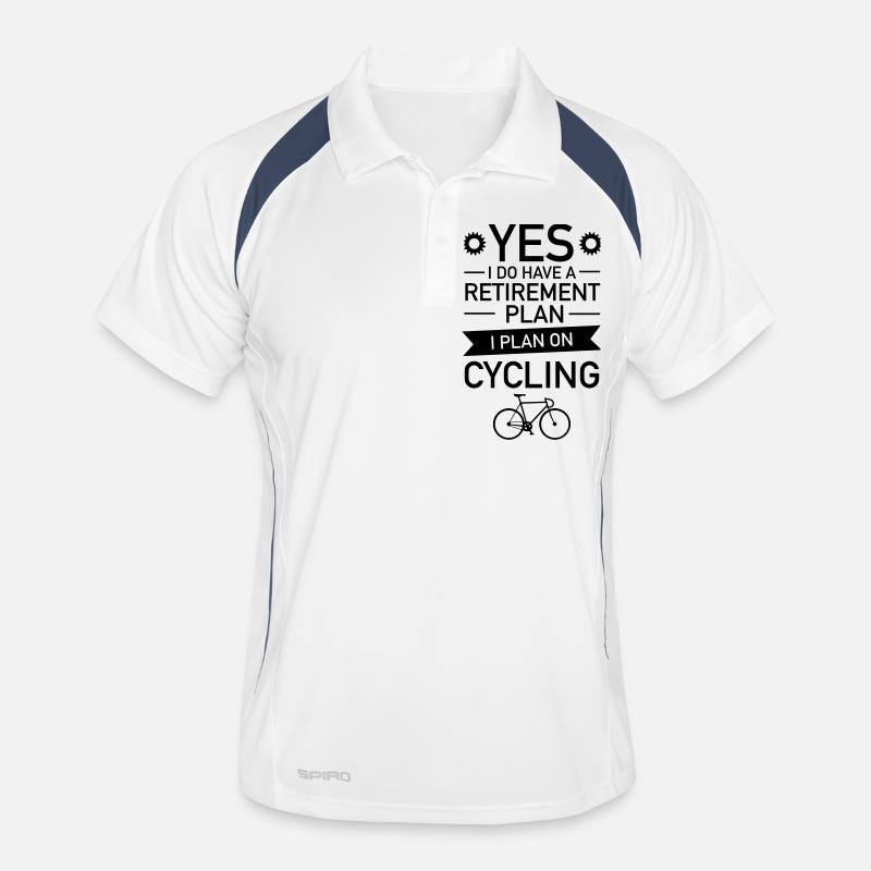 I Do have A Retirement Plan - I Plan On Cycling Polo respirant Homme
