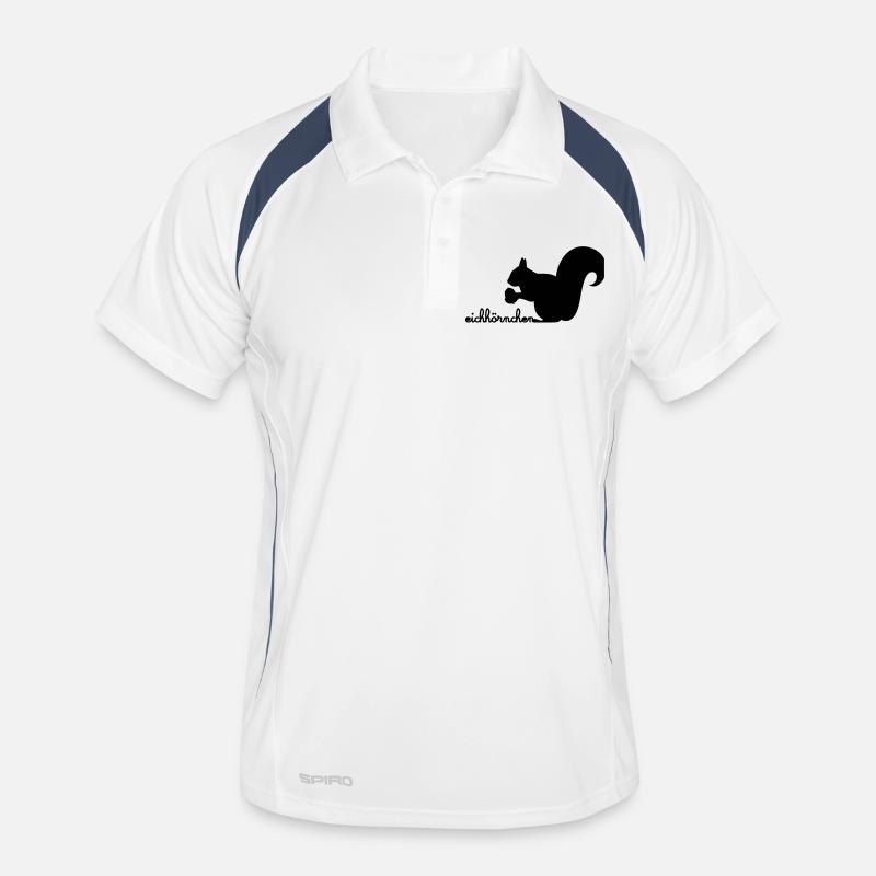 Écureuil avec Acorn Polo respirant Homme