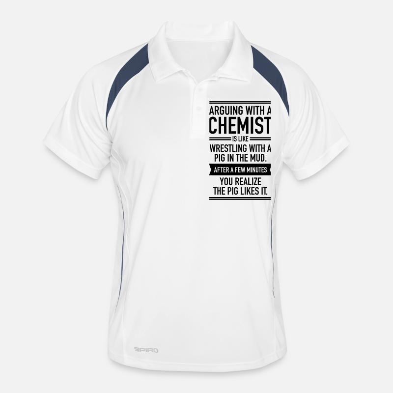 Arguing WIth A Chemist Men's Polo breathable