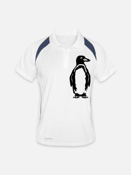Penguin - Men's Polo breathable - white/navy - Front