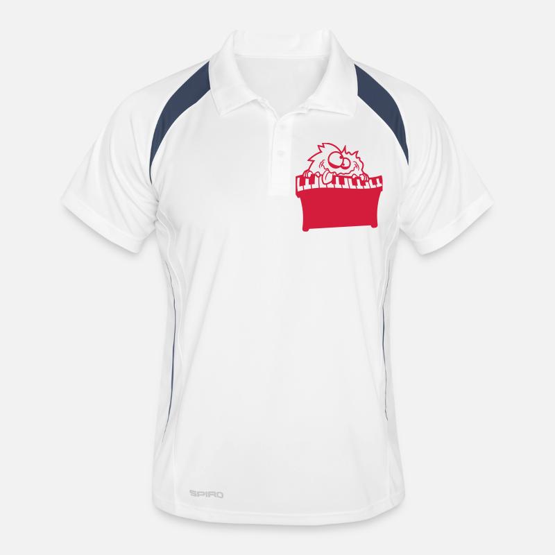 Hairy Monster Alien Alien Clavier Fun Polo respirant Homme