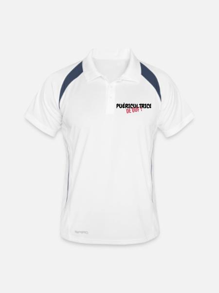 Nursery Nurse Kinderpflegerin Puéricultrice Baby - Men's Polo breathable - white/navy - Front