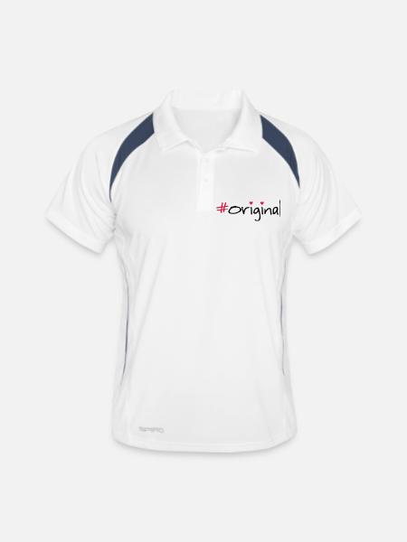 Original - Men's Polo breathable - white/navy