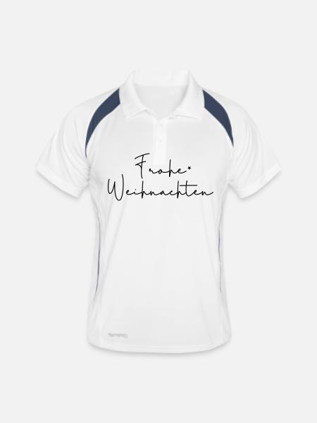 Merry Christmas - Men's Polo breathable - white/navy - Front