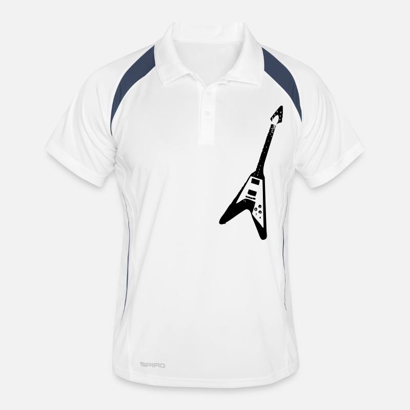 Flying V Guitare Polo respirant Homme