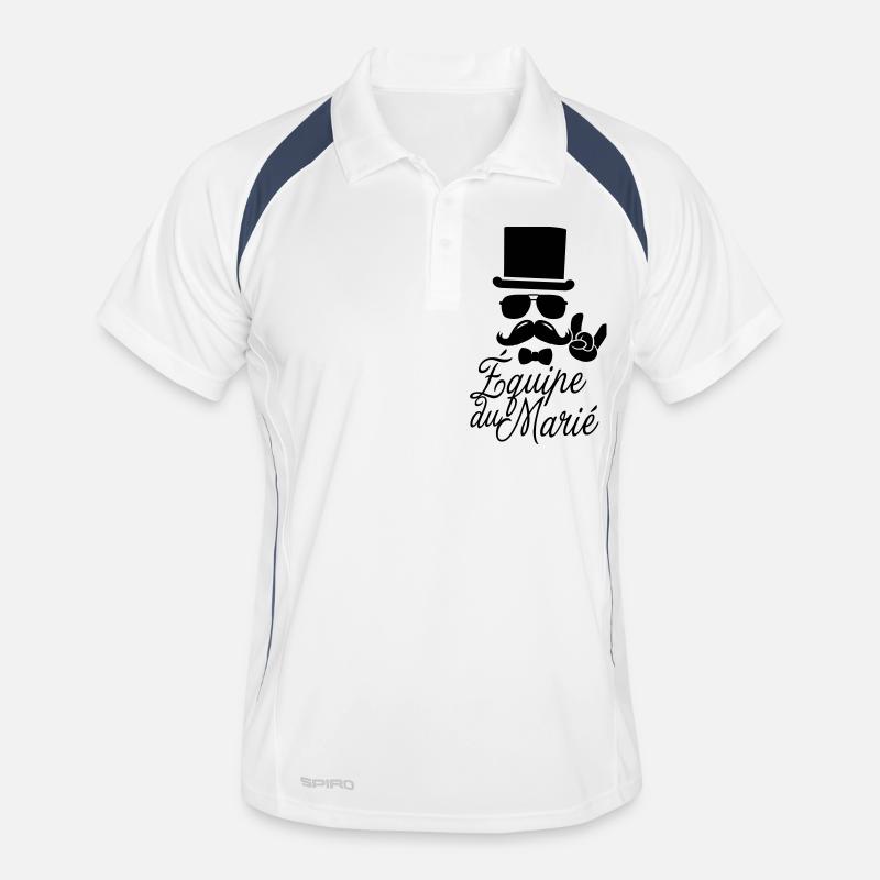 Vintage hipster Schnurrbart Crew Bräutigam Abend Männer Polo atmungsaktiv