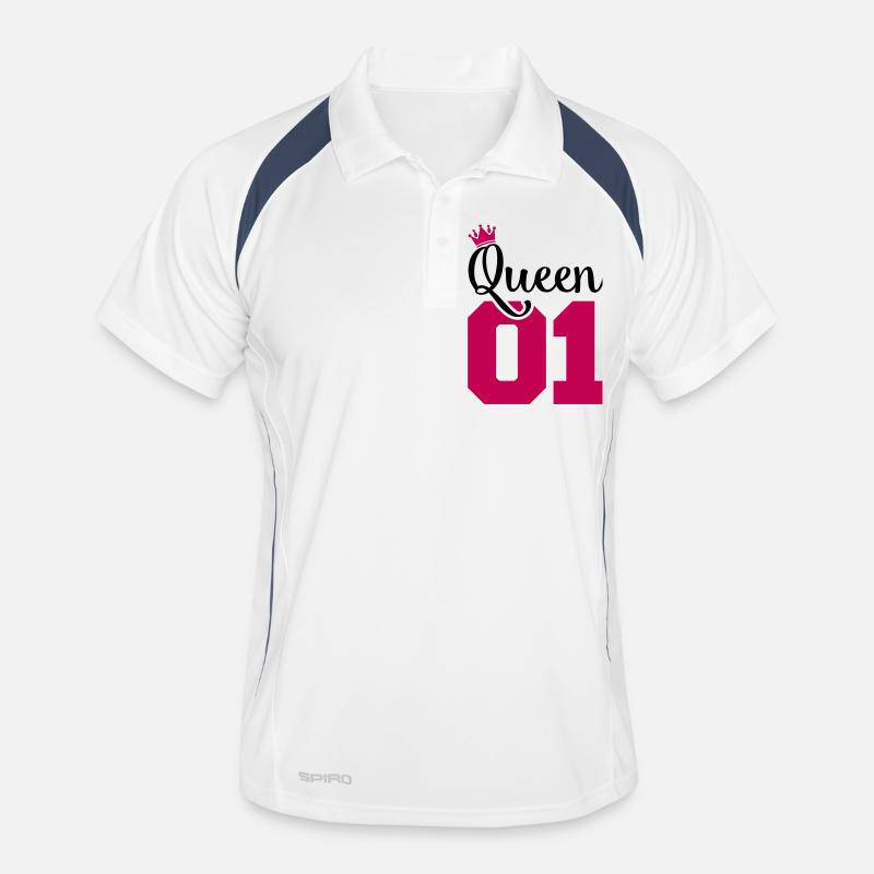 queen 01 crown Männer Polo atmungsaktiv