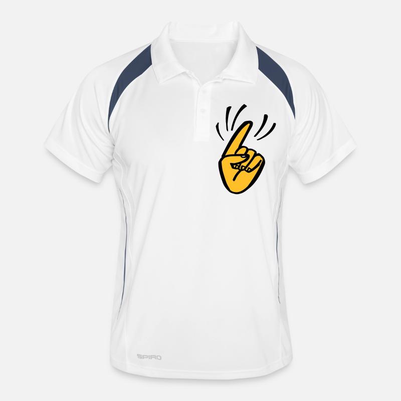 Finger Waggle Männer Polo atmungsaktiv