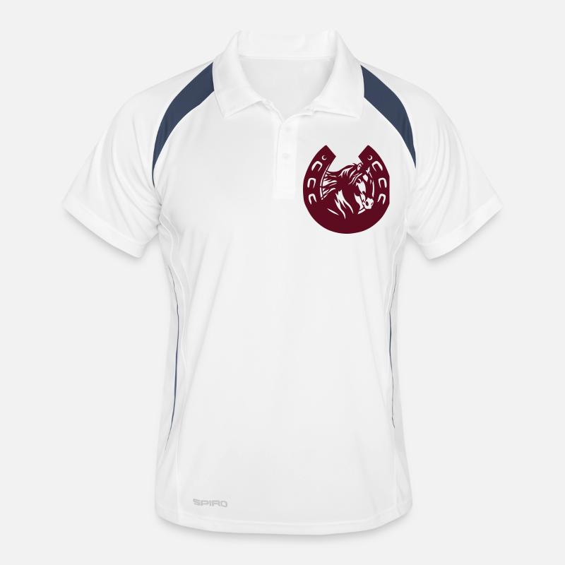 Eisen Pferdekopf Pferdekopf-Logo 3 Männer Polo atmungsaktiv