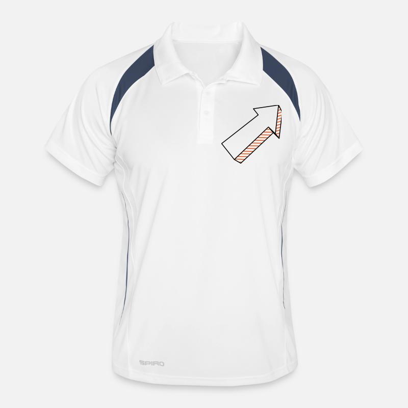 Flèche en 3D bicolore Polo respirant Homme