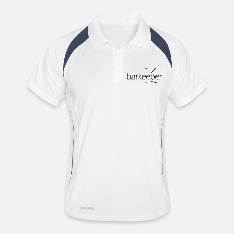 barkeeper (e, 1c) - Men's Polo breathable - white/navy