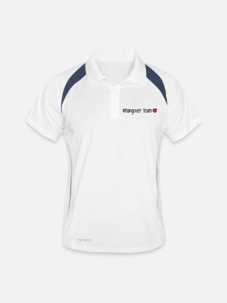 Hangover Team Heart - Men's Polo breathable - white/navy - Front