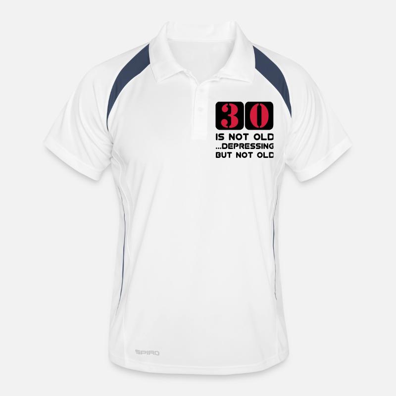 30 dreizig dreizigster Geburtstag, 30 is not old Männer Polo atmungsaktiv