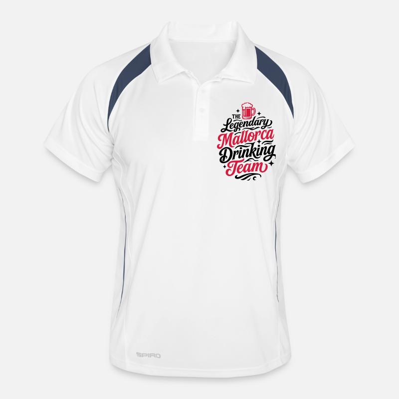 Mallorca Drinking Team Männer Polo atmungsaktiv