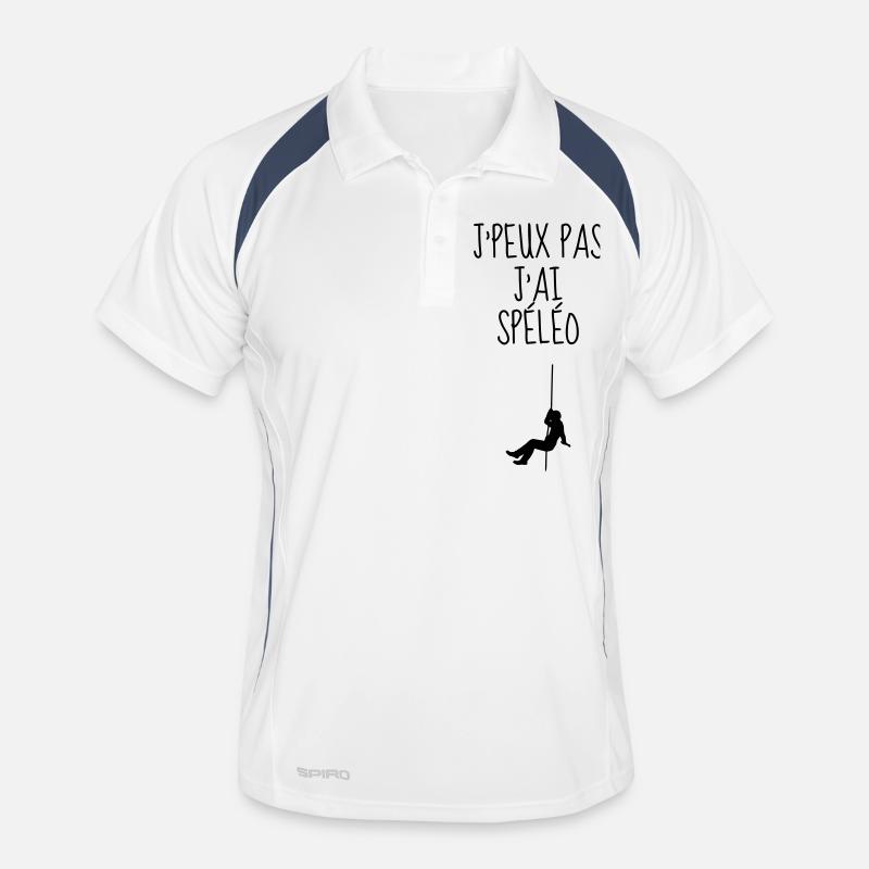 spéléologue / spéléologie / spéléo / alpiniste Polo respirant Homme