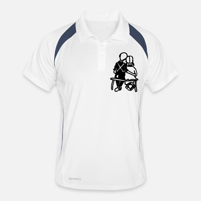 deux sur le banc Polo respirant Homme