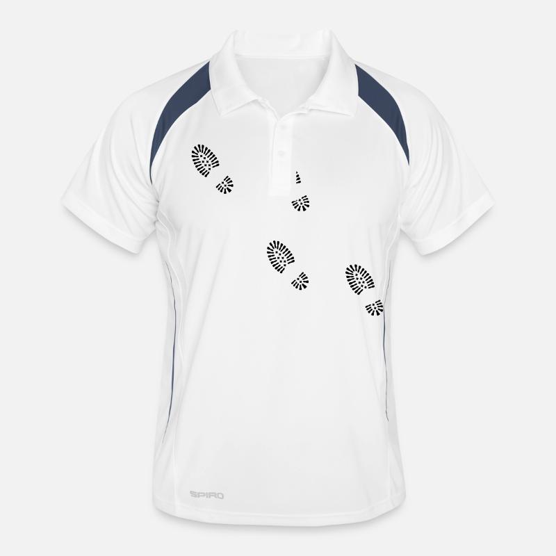 traces empreintes Polo respirant Homme