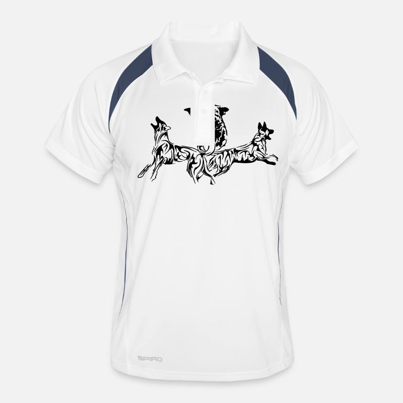 Hollandse Herder Männer Polo atmungsaktiv