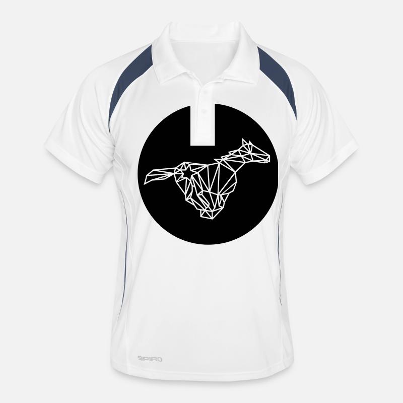 Polygon Pferd Kreis Männer Polo atmungsaktiv