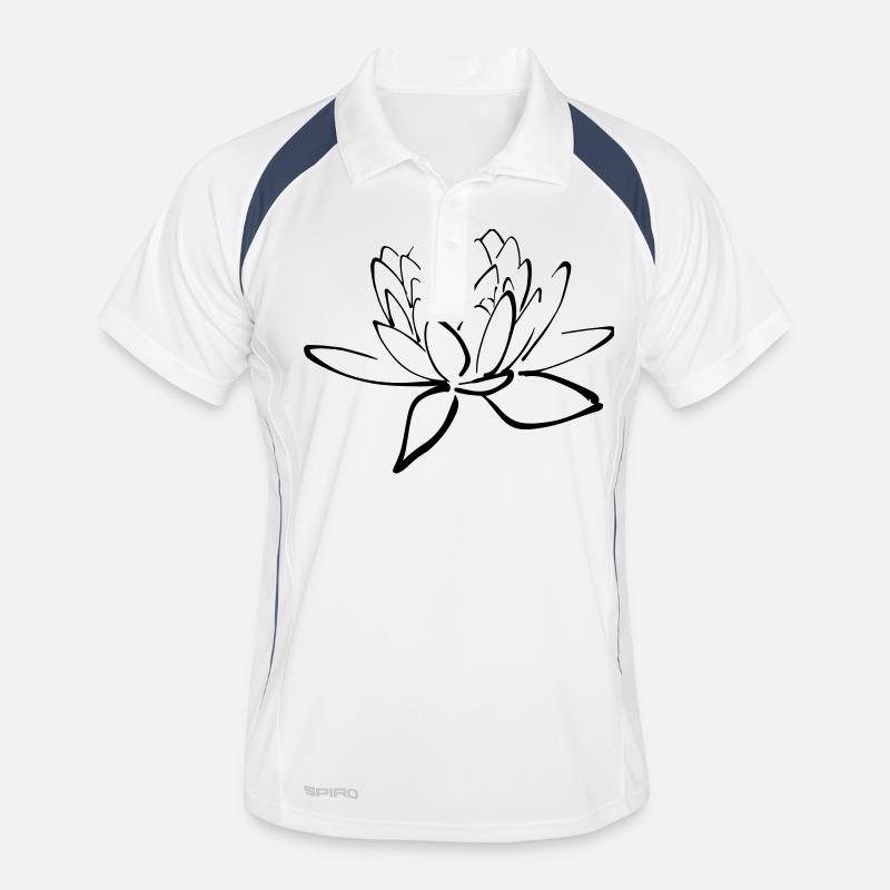 Lotusblume Männer Polo atmungsaktiv
