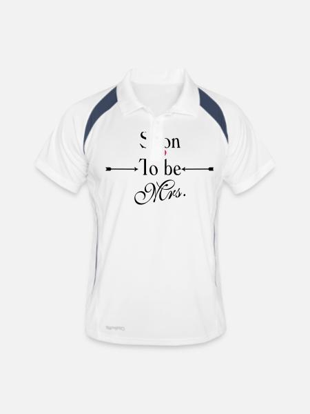 Soon to be Mrs. - Men's Polo breathable - white/navy - Front