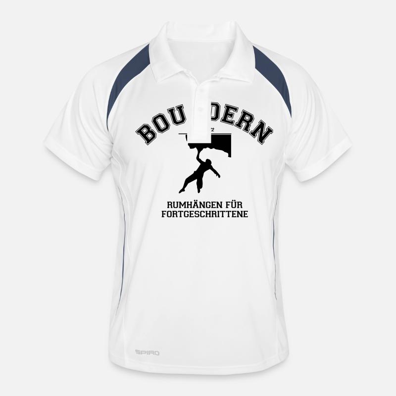Bouldern Männer Polo atmungsaktiv