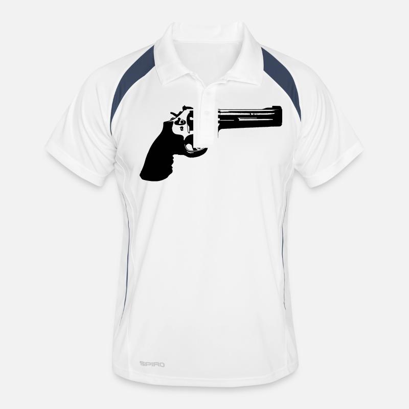 gun_revolver Polo respirant Homme