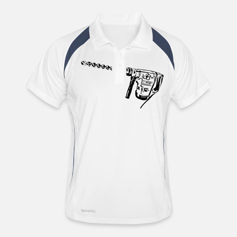 Bohrhammer Männer Polo atmungsaktiv
