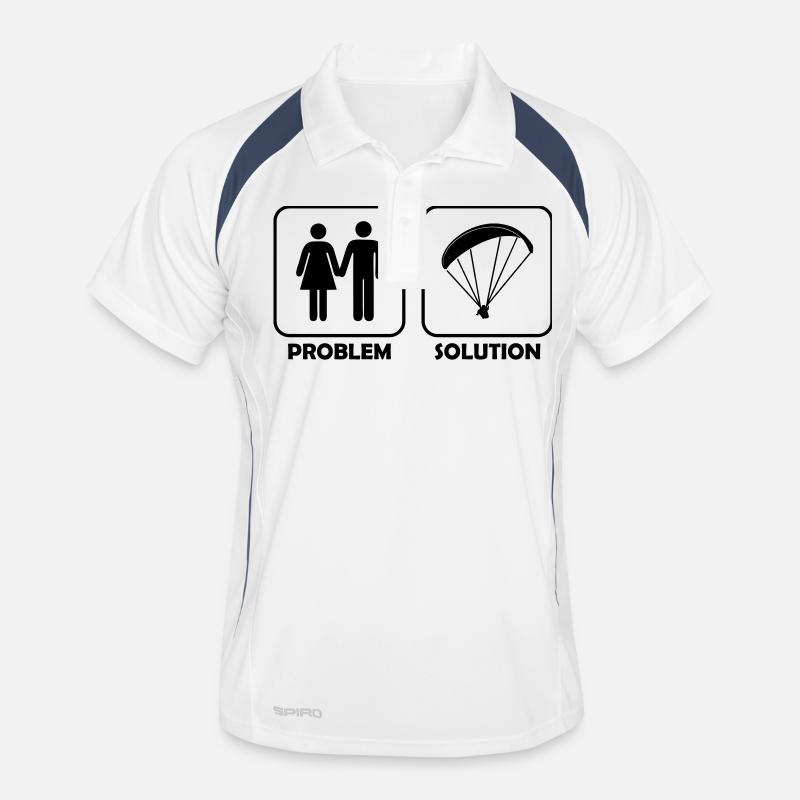 Paragliding Gleitschirmflieger Geschenk Männer Polo atmungsaktiv