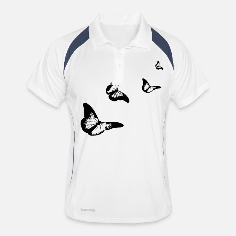 schmetterlinge Männer Polo atmungsaktiv