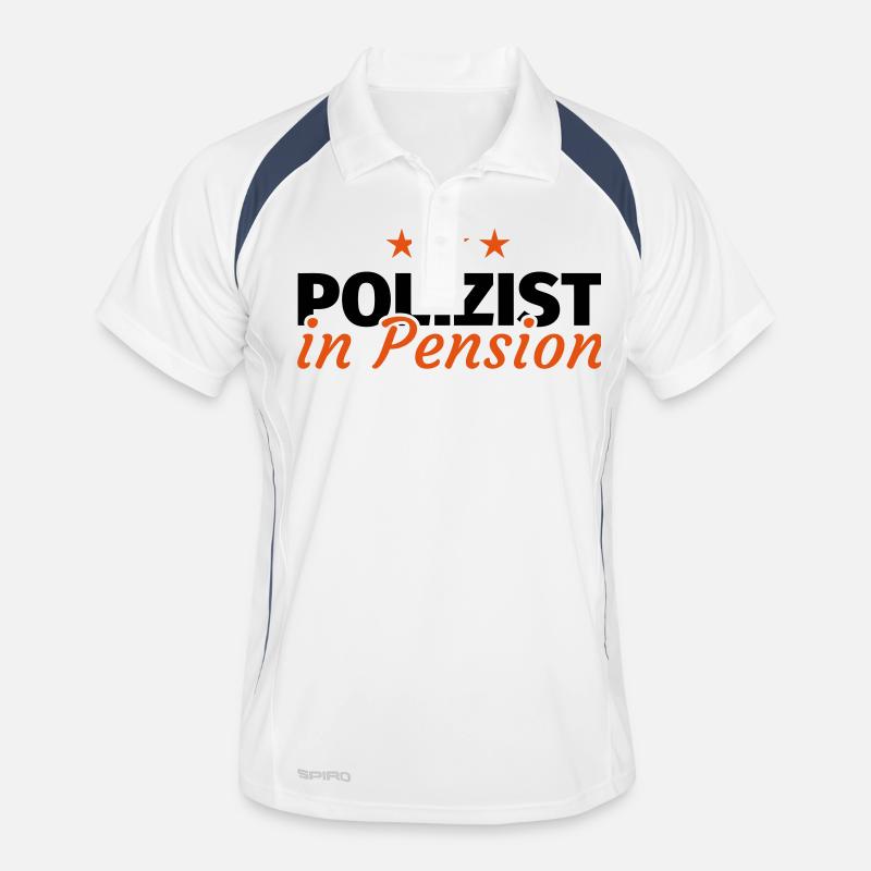 Polizist Rente Ruhestand Pension Geschenk Männer Polo atmungsaktiv