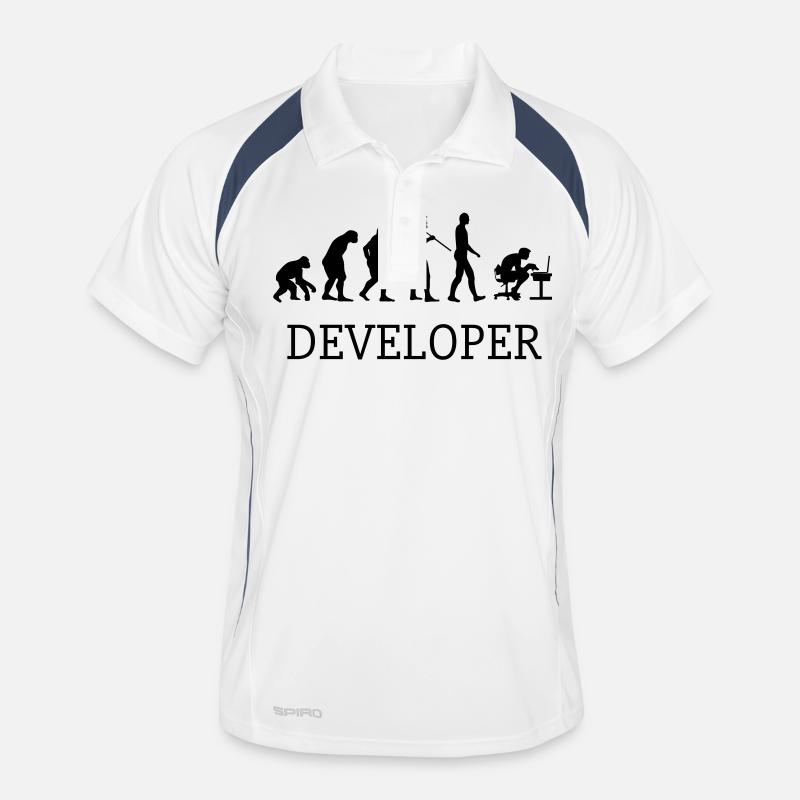 Evolution de l'homme (développeur) Polo respirant Homme