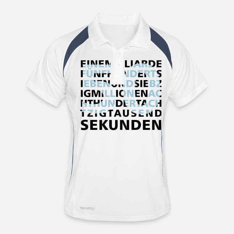 50 ans dans 2 secondes Polo respirant Homme