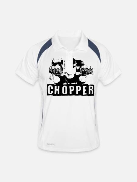 chopper - Men's Polo breathable - white/navy - Front