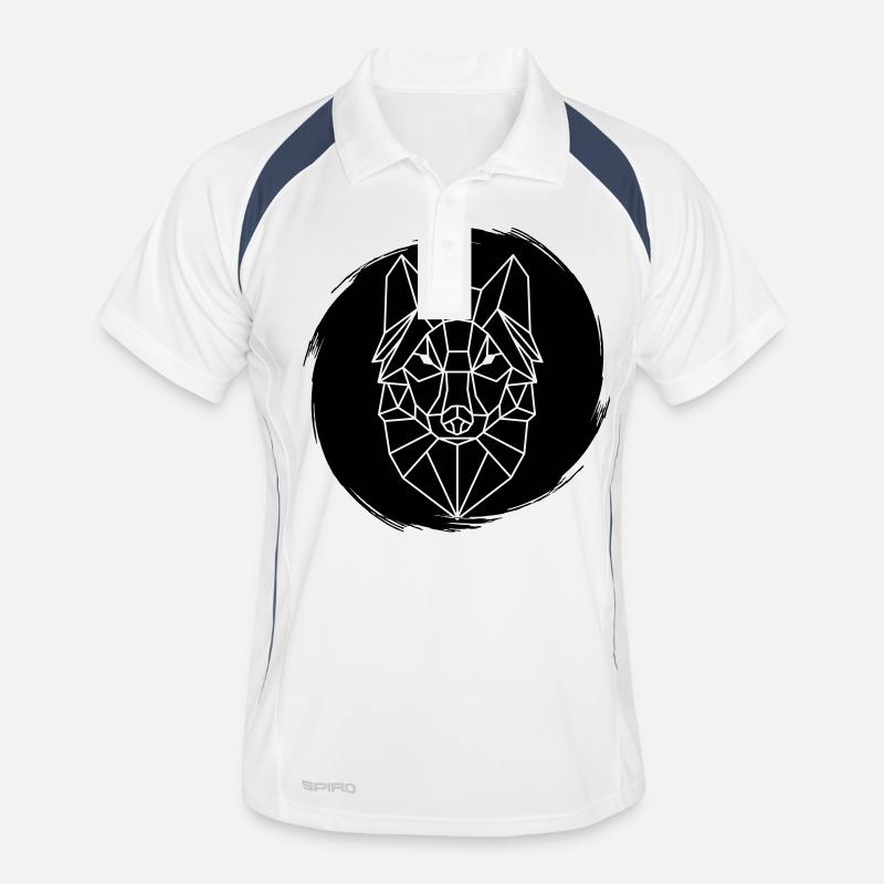 Wolf grunge Men's Polo breathable