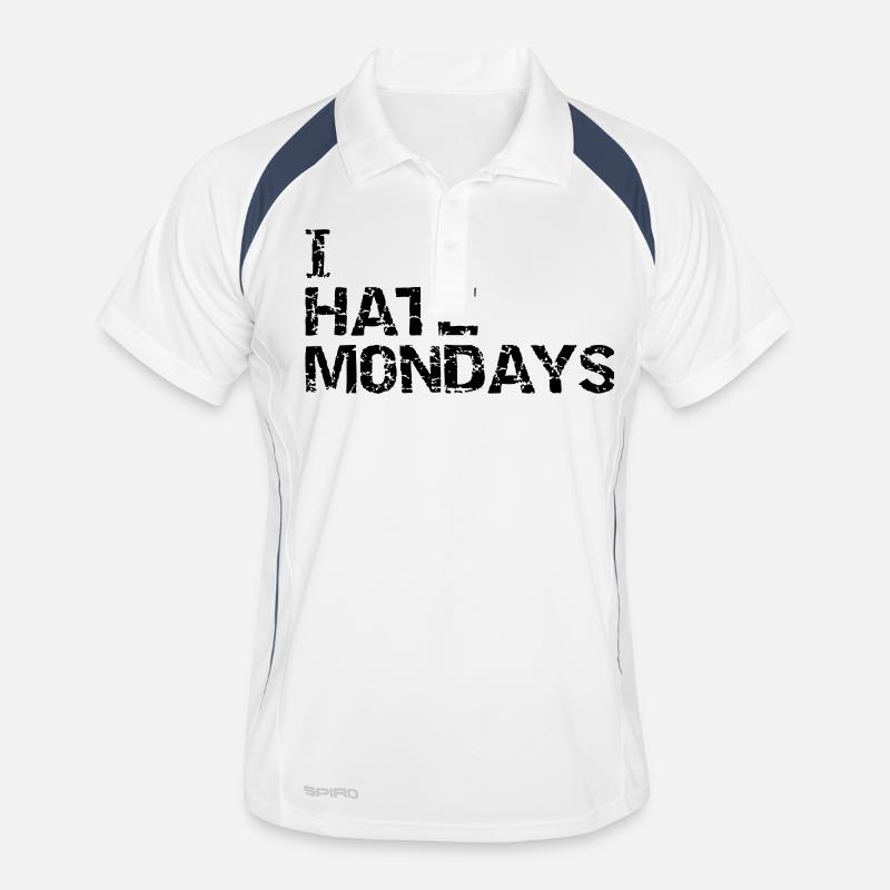 i hate mondays Männer Polo atmungsaktiv