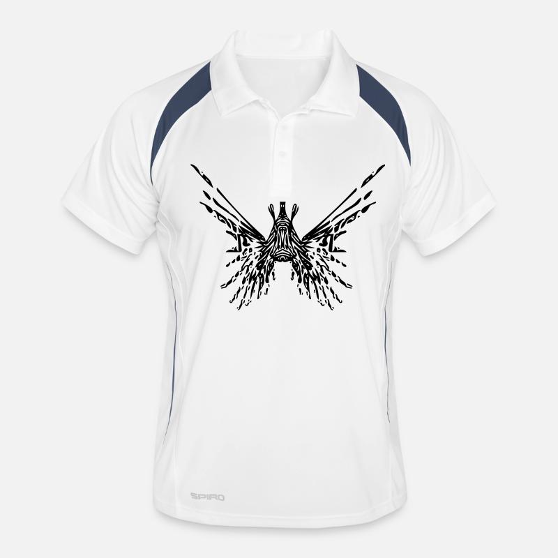 Feuerfisch / Lionfish Männer Polo atmungsaktiv