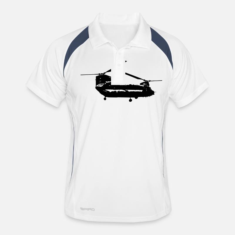 Chinook Helikopter Männer Polo atmungsaktiv