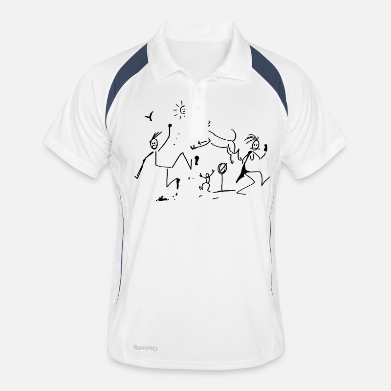 Abstrakte Kunst Männer Polo atmungsaktiv