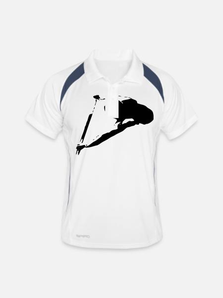 Un un dragon bateau un sportifs Kanu 1c - Polo respirant Homme - blanc/marine - Devant