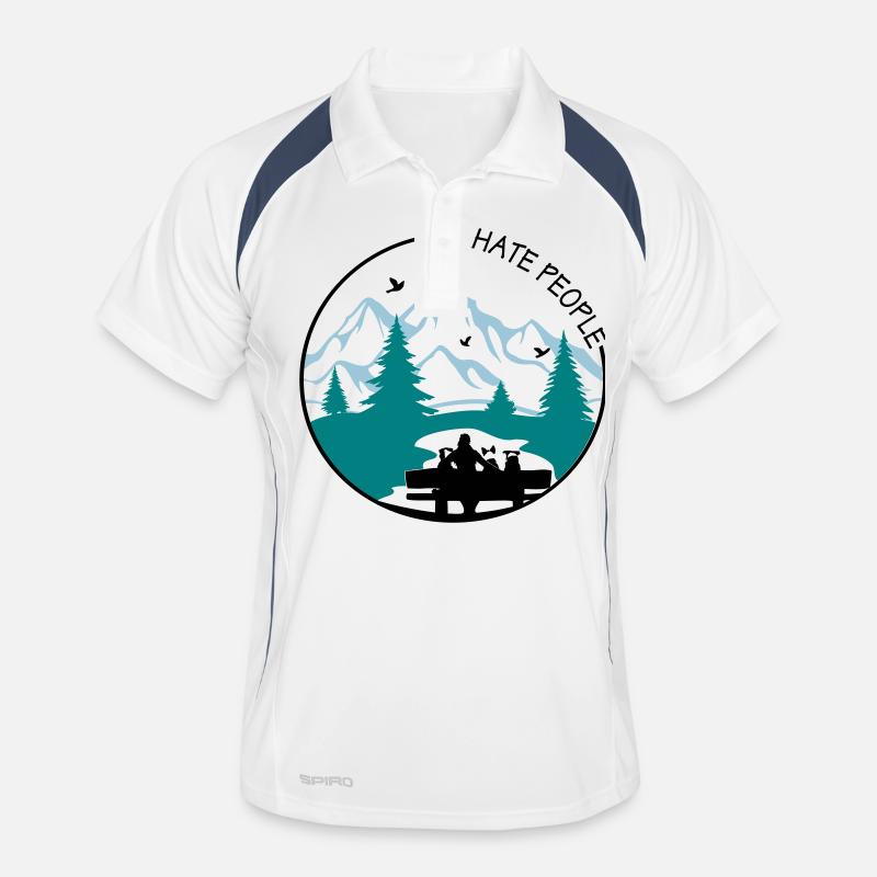I hate people... Männer Polo atmungsaktiv