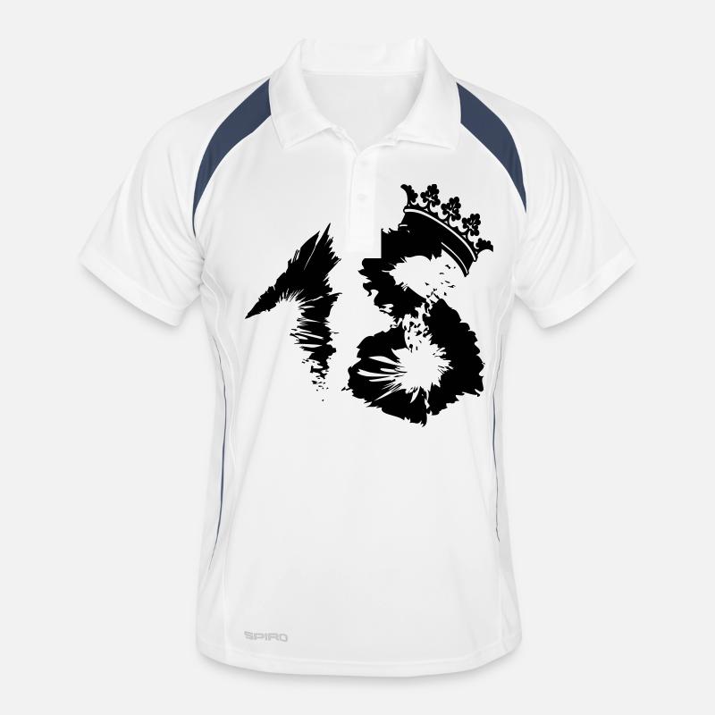 18 Birthday Crown Männer Polo atmungsaktiv