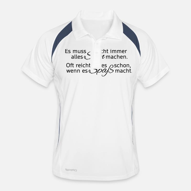 It does not always make sense. Fun enough. - Men's Polo breathable - white/navy