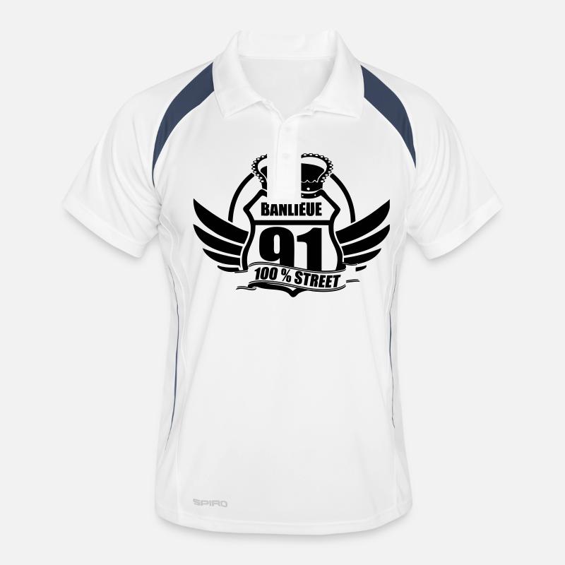 BANLIEUE 91 Polo respirant Homme
