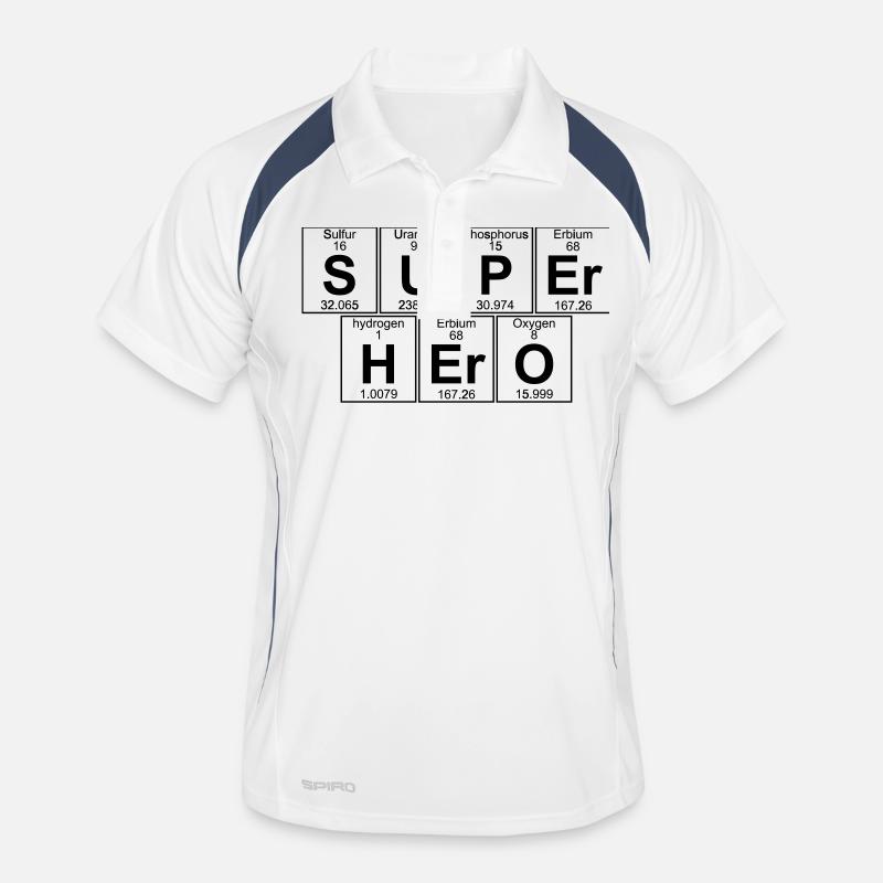 SUP-Er-Er-H O (Superhelden) - Full Männer Polo atmungsaktiv