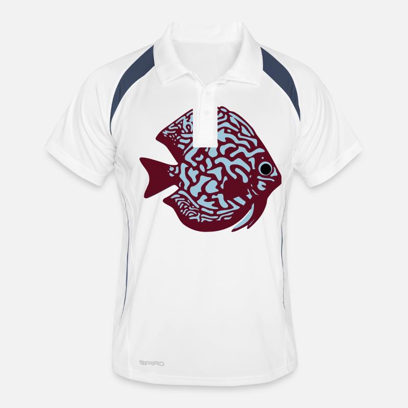 discus fish vektor Polo respirant Homme