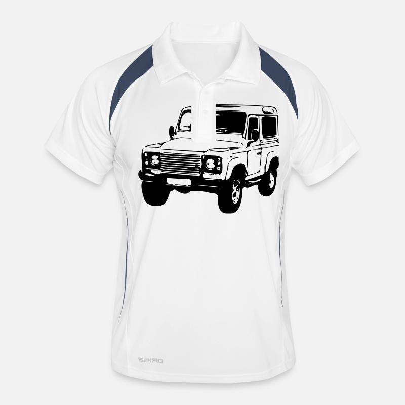 Defender 2 - Men's Polo breathable - white/navy