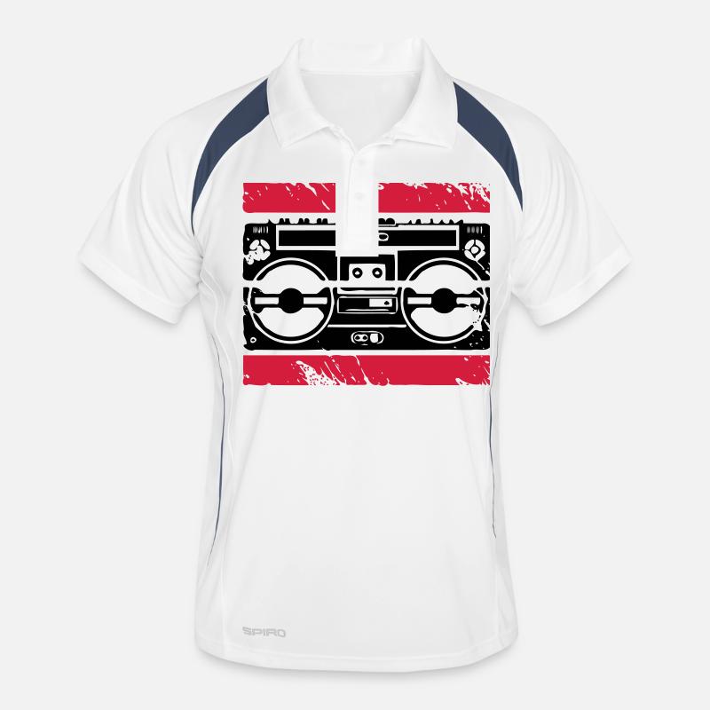 Ghetto Blaster logo Men's Polo breathable